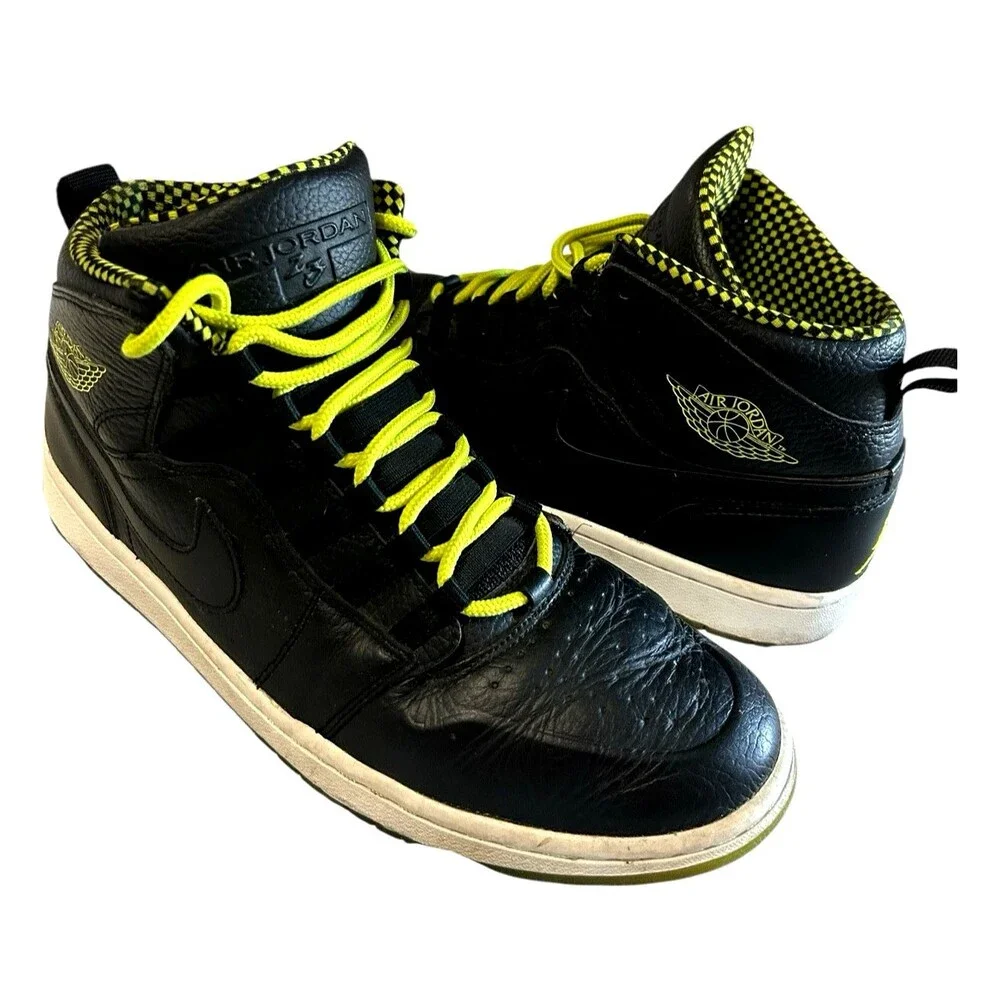 Jordan Air Jordan 1 Retro 94 Black Venom Green 631788-030 Mens Sneaker Sz 11